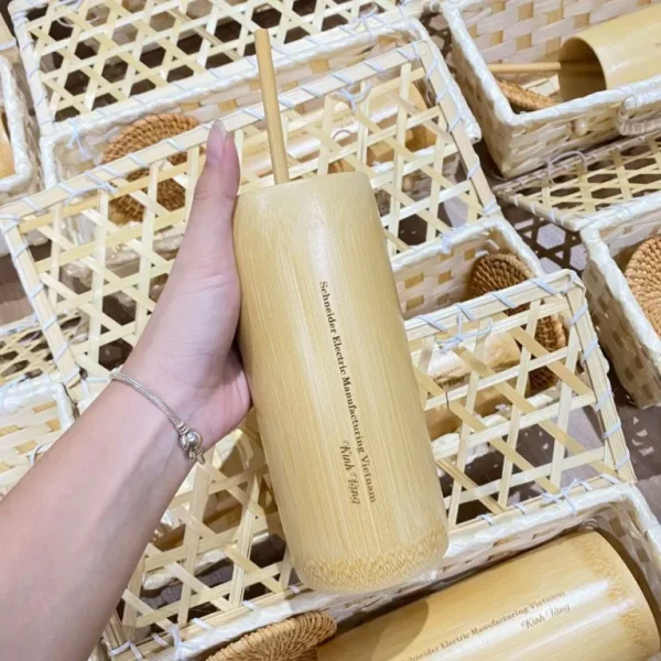 Bộ Quà Tặng Tre, Quà Doanh Nghiệp, Bình Giữ Nhiệt Khắc Tên